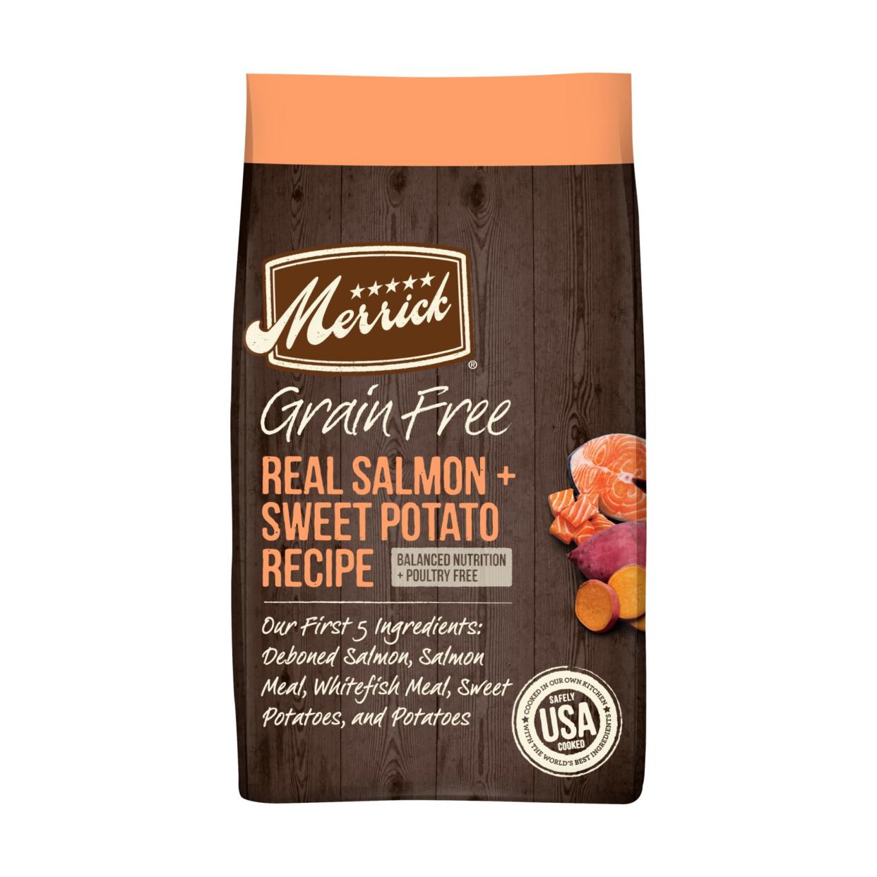 Merrick Grain Free Real Salmon & Sweet Potato Recipe Dry Dog Food (SOVRN)
