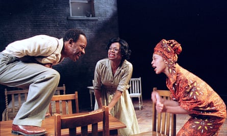 Lennie James, Cecilia Noble and Kananu Kirimi in A Raisin in the Sun at the Young Vic in 2001.