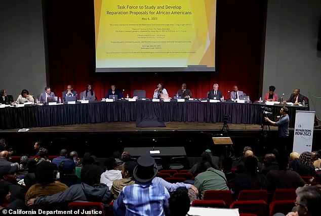 Reparations Task Force Meeting in May that was held in Oakland where audience members learned about Assembly Bill 3121