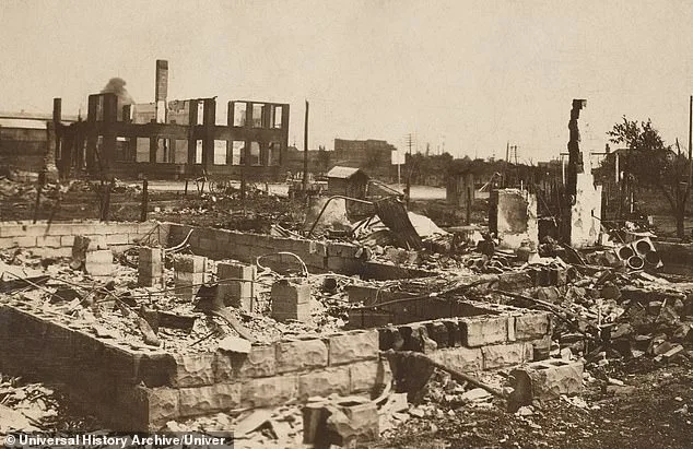 Ruins of Greenwood District after the Race Massacre, Tulsa