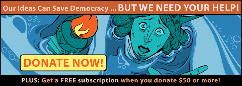 Our ideas can save democracy... But we need your help! Donate Now!