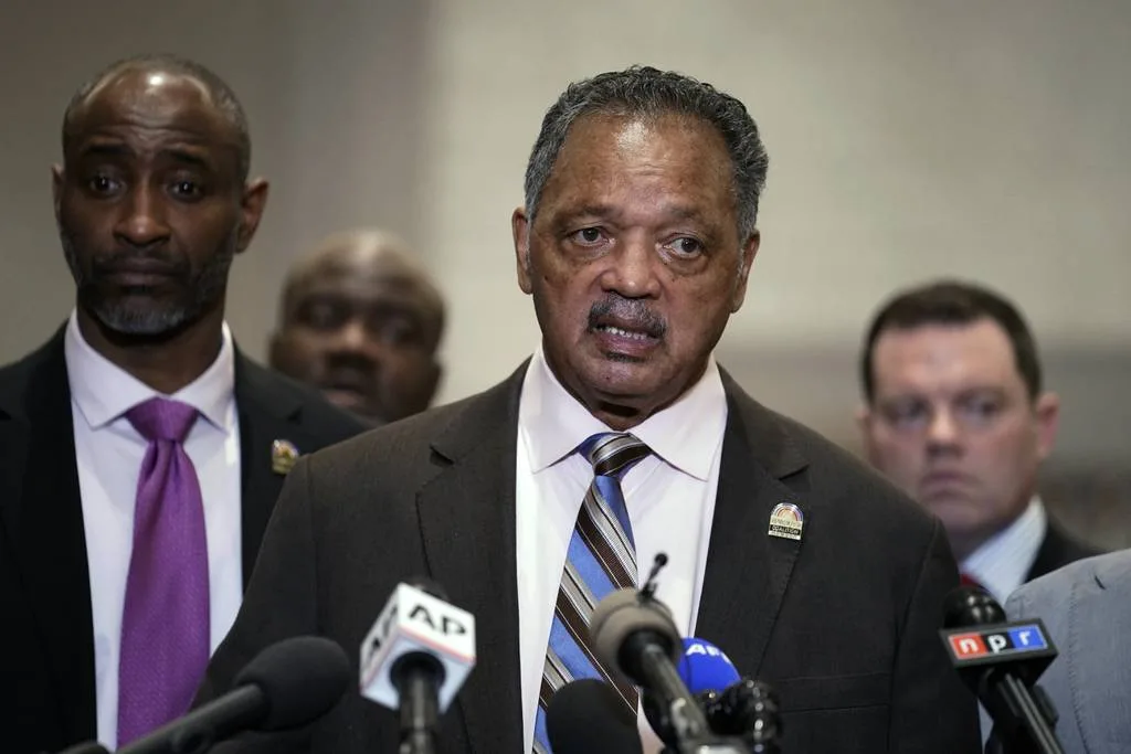 Rev. Jesse Jackson announced Friday he is stepping down from the Rainbow/PUSH Coalition Rev. Jackson speaks during a news conference after the verdict was read in the trial of former Minneapolis police Officer Derek Chauvin, April 20, 2021, in Minneapolis. 