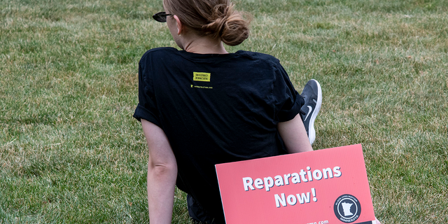 March and rally for reparations, child protection, and advancement of people's rights, June 17, 2021 in St. Paul, Minn.