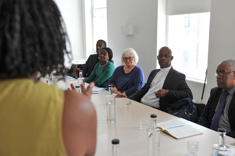 CRAF members in conversation with representative of Quakers in Britain