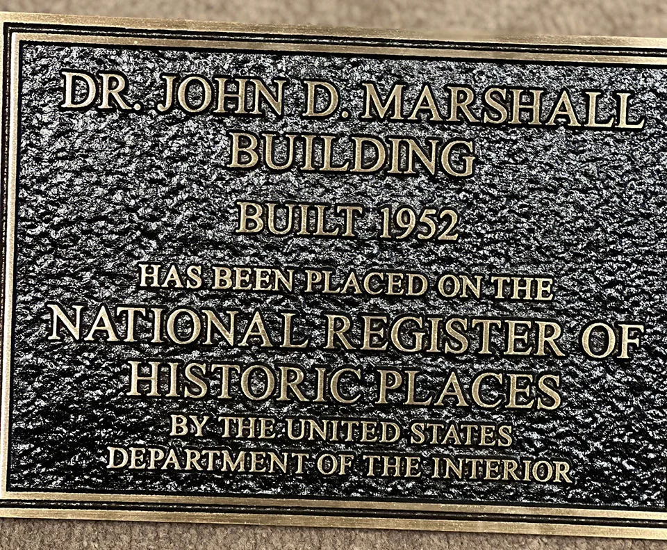 historical building plaque med