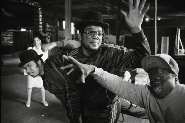 Run-DMC and Teddy No Neck. All photographs in this project are in black-and-white.