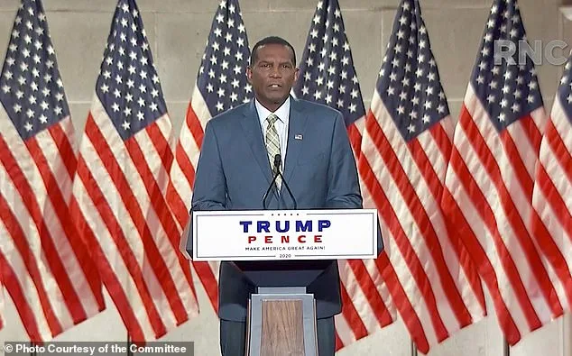 Utah congressman Burgess Owens addresses the virtual convention on August 26, 2020