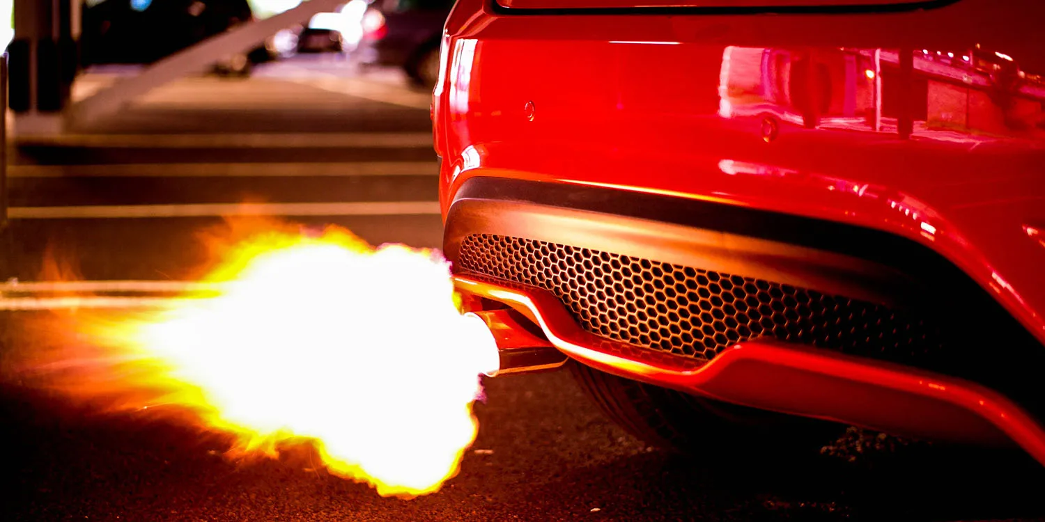 Apple Impact Accelerator 3 | Car with flames coming from tailpipe