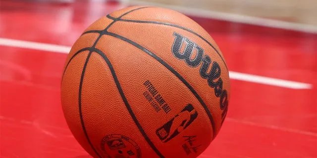 A picture of an NBA basketball