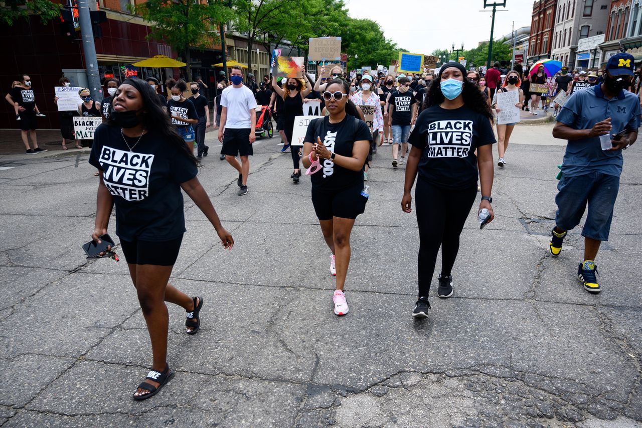 Black Lives Matter protest in Ypsilanti Saturday, June 20, 2020