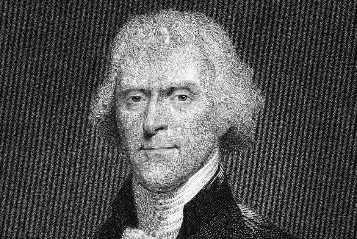 american autobiographer thomas jefferson engraving