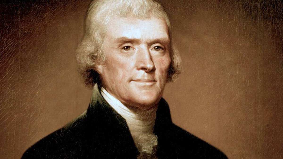 thomas jefferson color portrait print