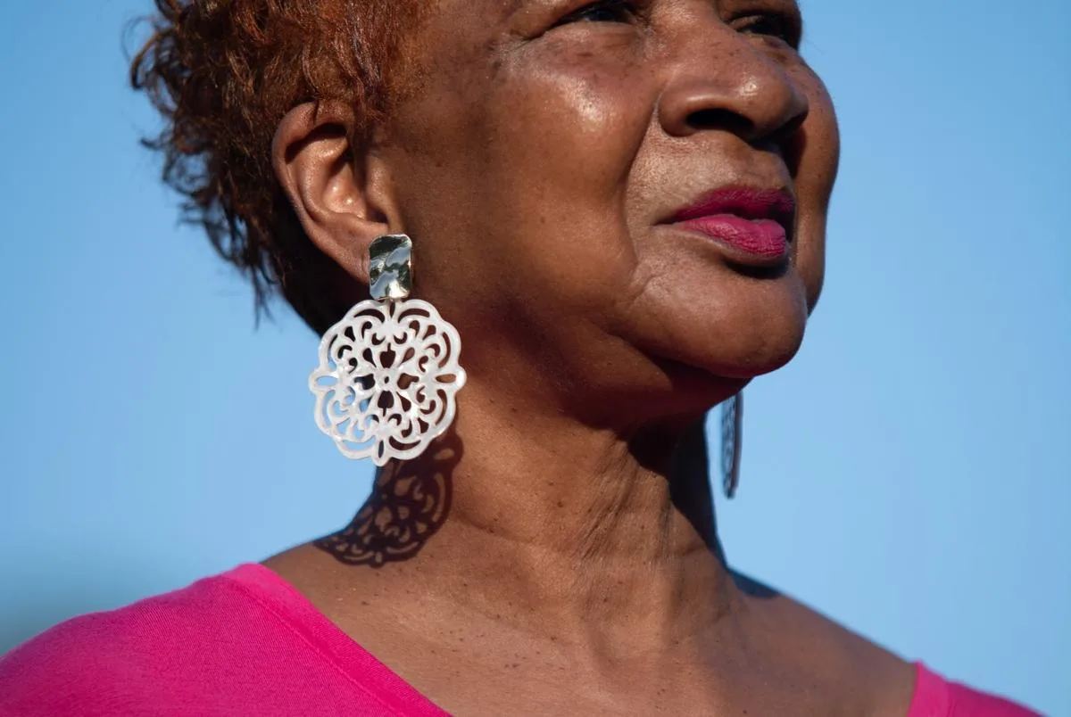 Jasper, Texas: Mamie Horn, daughter of the first black  mayor R.C. Horn, poses for a portrait June 12, 2023 in Jasper, Texas. Mark Felix/The Texas Tribune