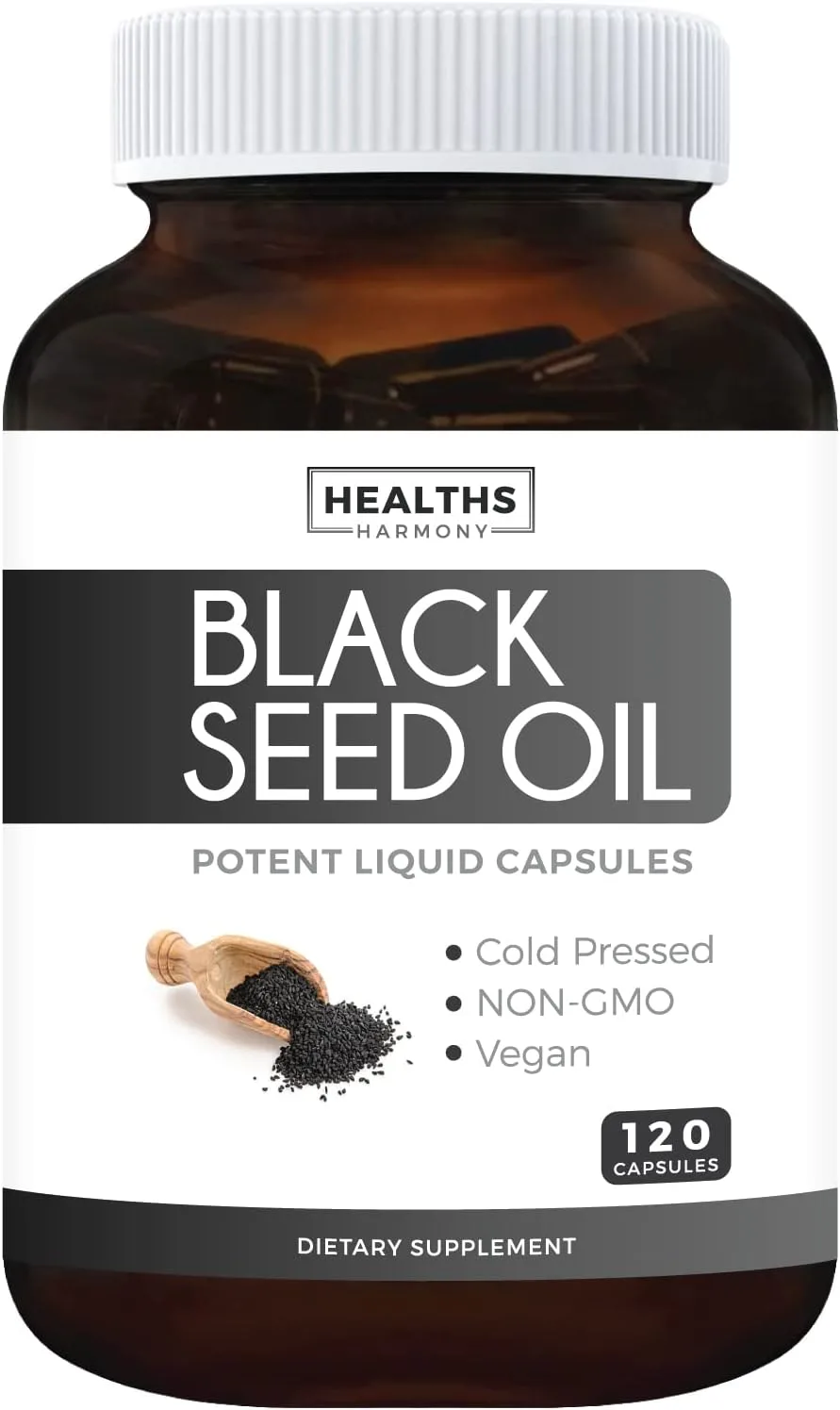 Black Seed Oil - 120 Softgel Capsules Skin Health