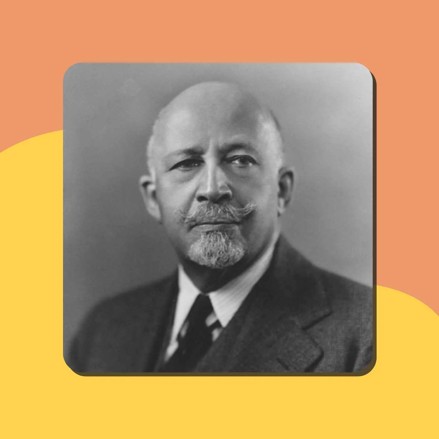 Black and white photograph of W.E.B Du Bois