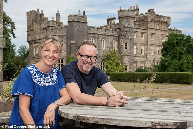 Apology: Charlie Gladstone, with his wife Caroline at Hawarden Castle, North Wales, spoke of his family’s shame about slavery