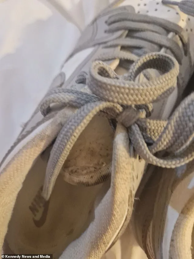 The Nike Dunks, which were a Christmas gift, had to be binned after they were infected with what appeared to be black mould spores