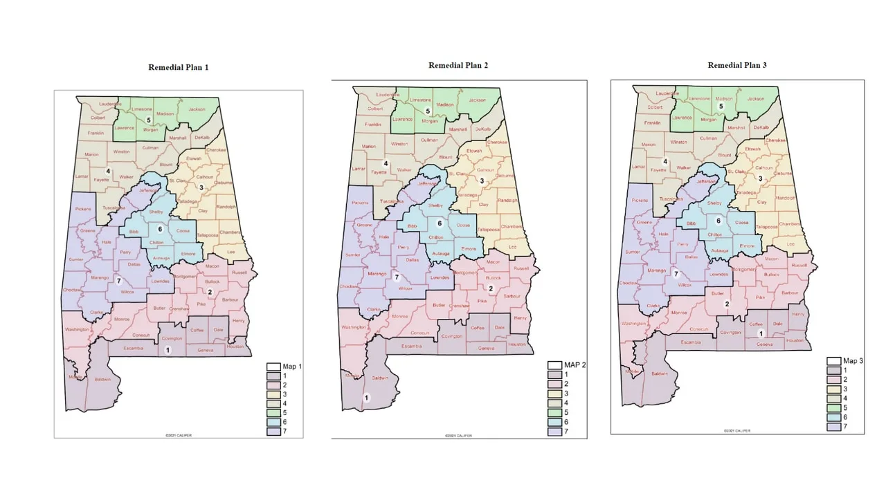 Alabama recommended congressional maps