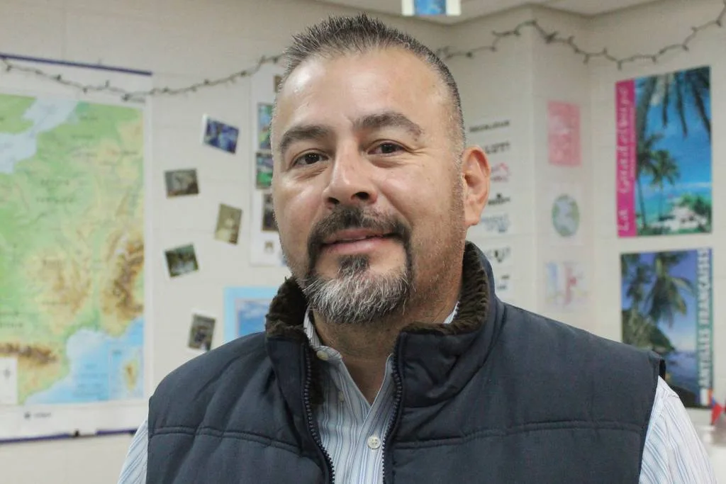 Jaime Escobedo, of Oak Lawn, recently left a security guard job he held for five years at Eisenhower High School in Blue Island to become a teacher this semester at Shepard High School in Palos Heights.