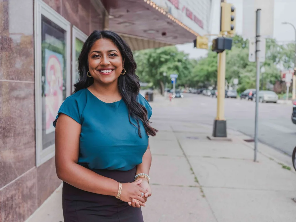 Aurin Chowdhury, candidate in Ward 12 for Minneapolis city council (photo by Drew Arrieta)