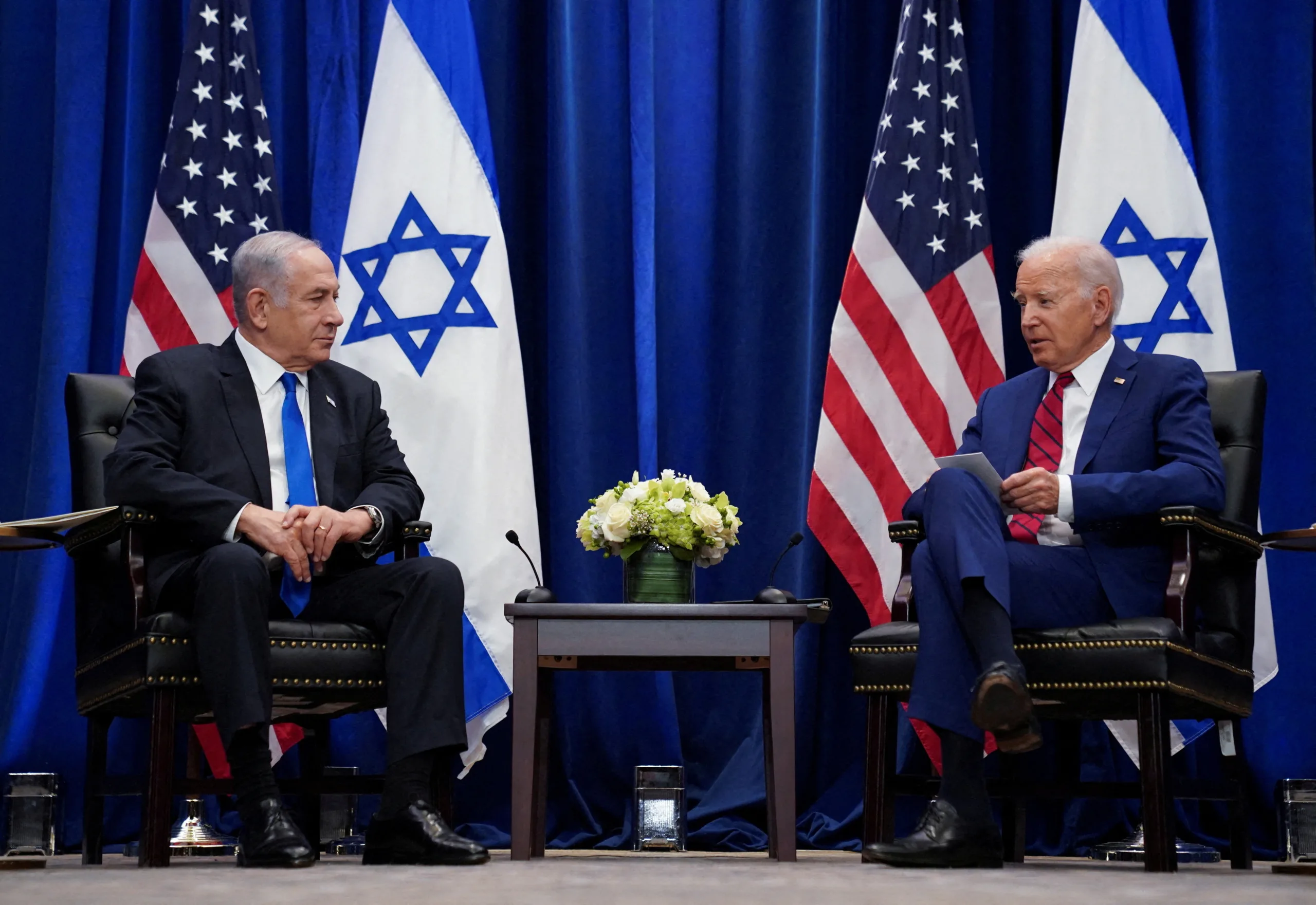 U.S. President Biden meets with Israel's President Netanyahu during UNGA in New York City