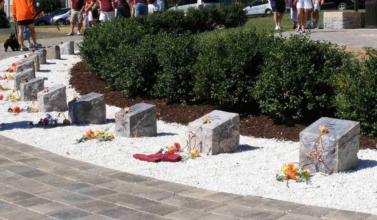 memorial for school shooting