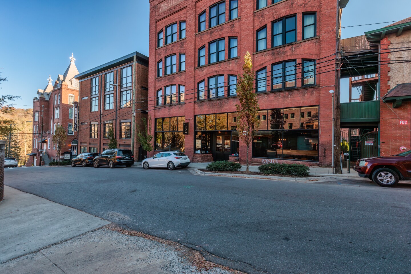 The Block neighborhood in Asheville.