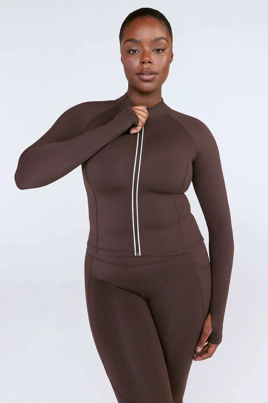 SkinLuxe Zip Through Running Top