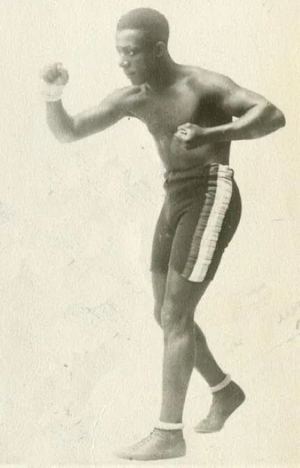 Eugene Ballard during his boxing years in the early 1910s.
