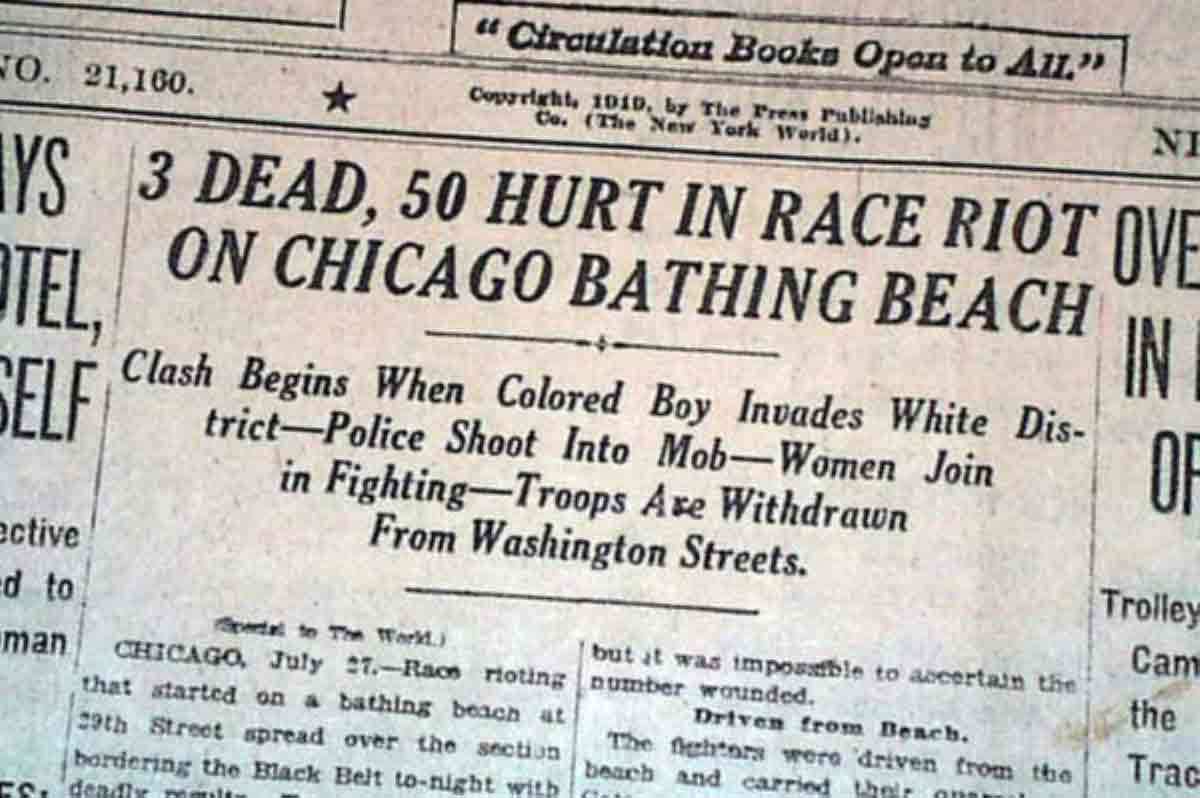 chicago race riot red summer newspaper headline