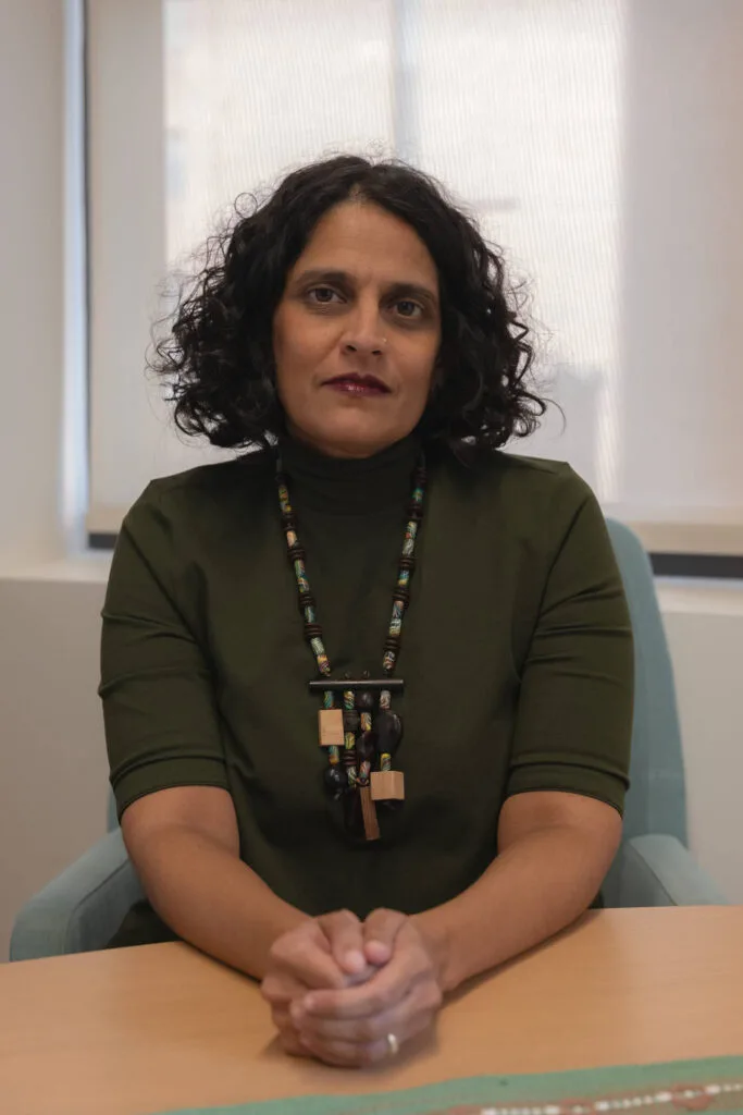 Dr. Ami Zota sits for a portrait in her office at Columbia University in New York, New York on October 25, 2023. Credit Caroline Gutman