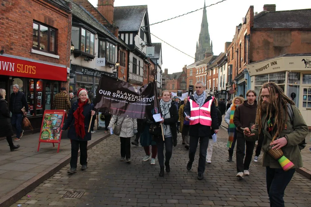 The walk through the streets of Lichfield