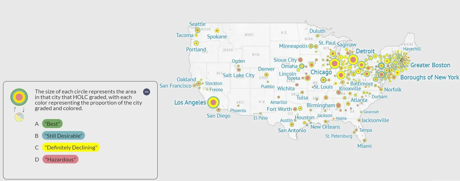 Home Owners’ Loan Corp. (HOLC) graded cities