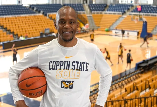 Coppin State men's basketball coach Larry Stewart is one of the Black Marylanders to Watch for 2024. (Kevin Richardson/Staff photo)