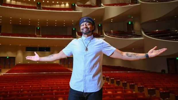 Baltimore-based rapper and musician Wordsmith also know as Anthony Parker will perform Saturday with the Baltimore Symphony Orchestra at Harford Community College's APGFCU Arena.