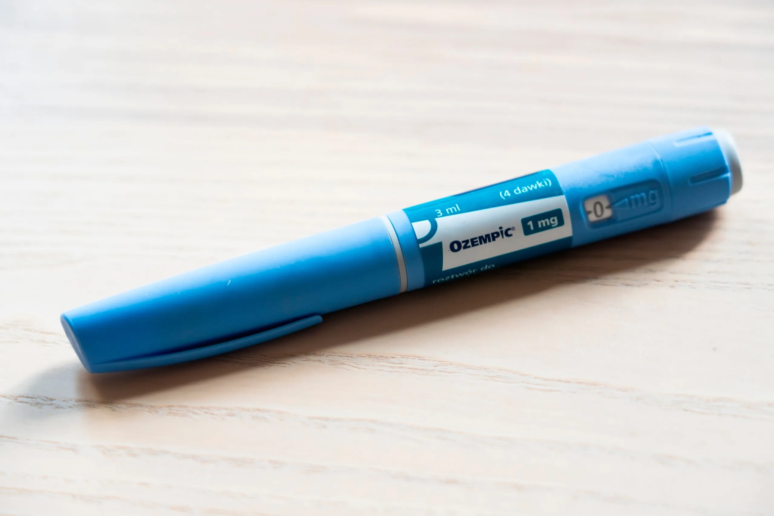 PHOTO: An Ozempic (semaglutide) injection pen is seen on a kitchen table on Aug. 6, 2023. 