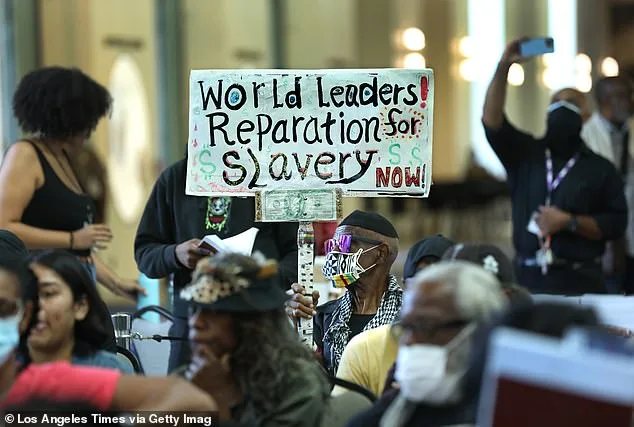 Los Angeles resident Walter Foster pushed for reparations to be on the global agenda