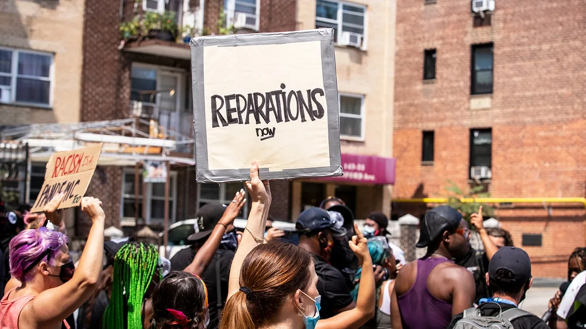 Reparations protest