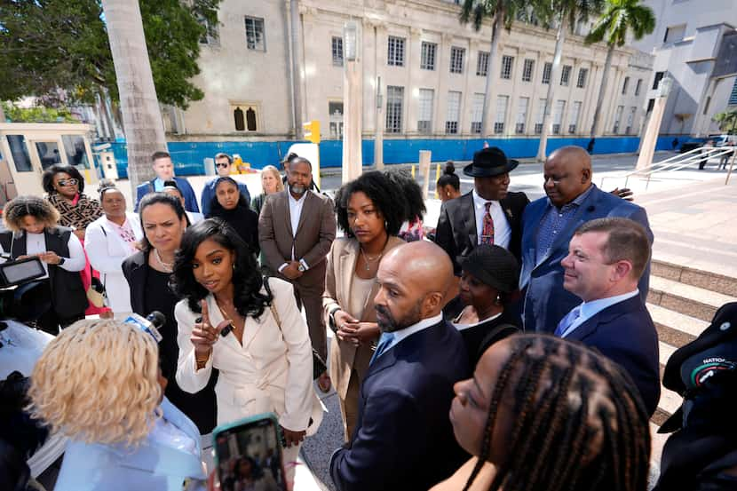 Co-founders and CEOs of The Fearless Fund Arian Simone, center left, and Ayana Parsons,...