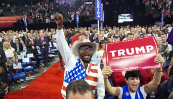 Milwaukee , Wisconsin - July 15: Delegates cheer at Fiserv Foru