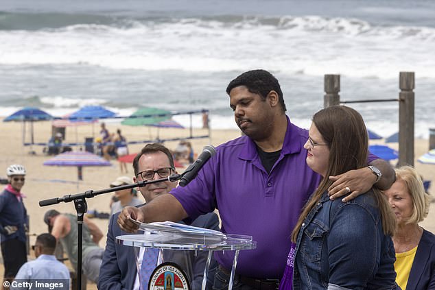 A ceremony for compensating black residents of Manhattan Beach for racist property laws