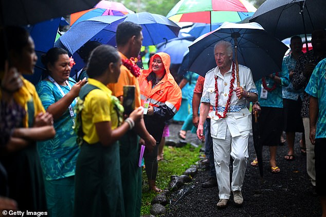 King Charles visits O Le Pupu-Pue National Park, the nation's oldest park