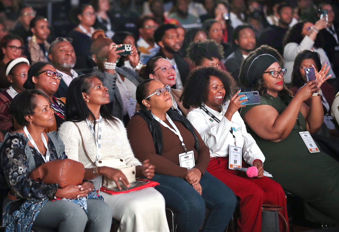 The annual Mass Black Expo’s second day took place at the Boston Convention and Exhibition Center. The audience listened to Boston Mayor Michelle Wu speak. 