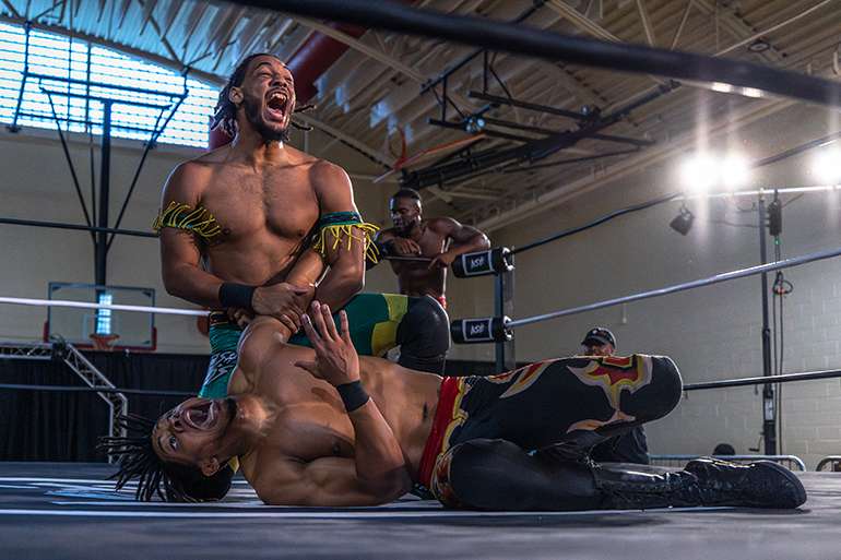 Scenes from ASÉ Wrestling's September event