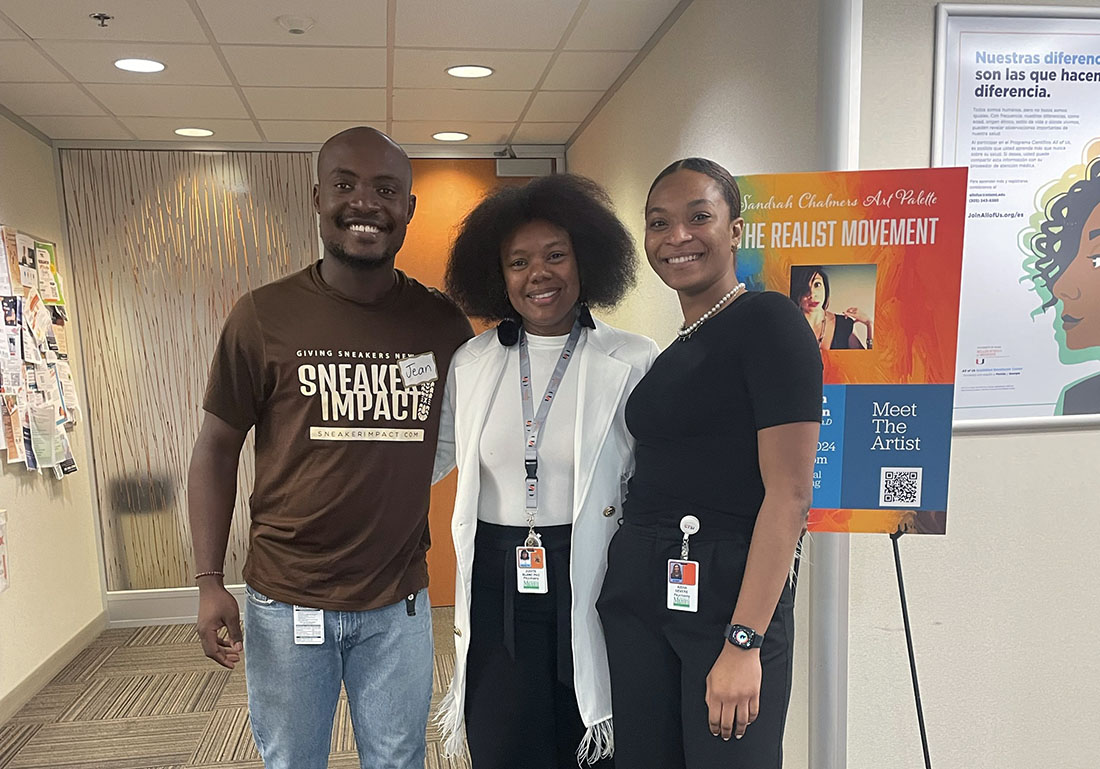 Jean Laguerre, Dr. Judite Blanc and Aisha Coralie Severe