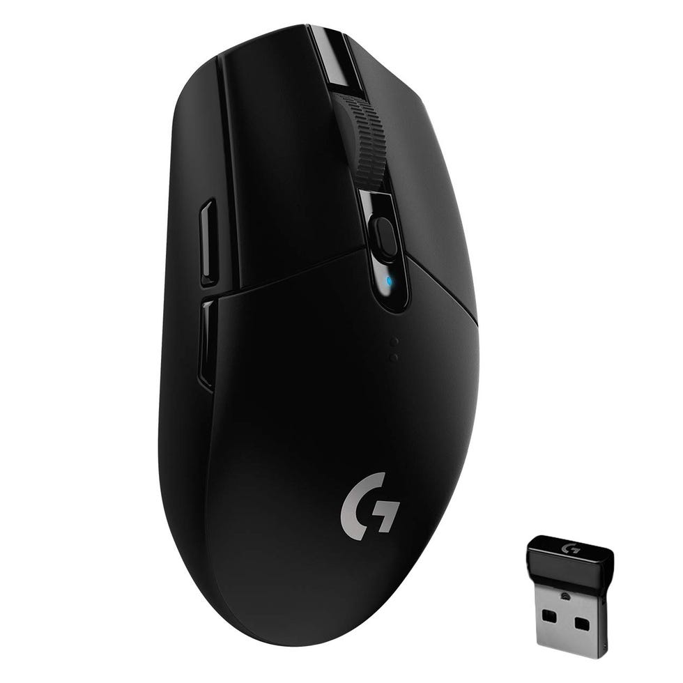 Logitech G305 LIGHTSPEED Wireless Gaming Mouse, Hero 12K Sensor, 12,000 DPI, Lightweight, 6 Programmable Buttons, 250h Battery Life, On-Board Memory, PC/Mac - Black