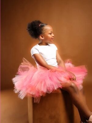 girl wearing pink tutu