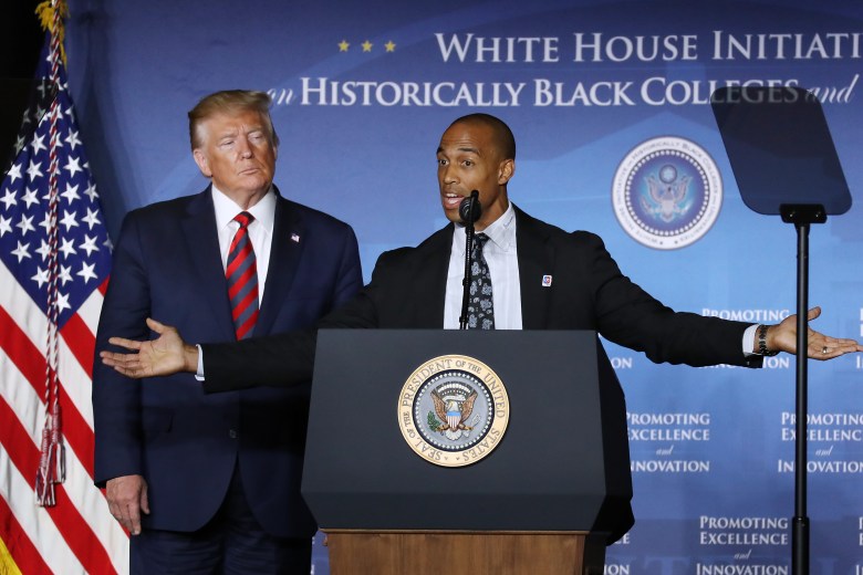 White House Opportunity and Revitalization Council Executive Director Scott Turner speaks at the invitation of President Donald Trump during the National Historically Black Colleges and Universities Week Conference at the Renaissance Hotel on September 10, 2019, in Washington.