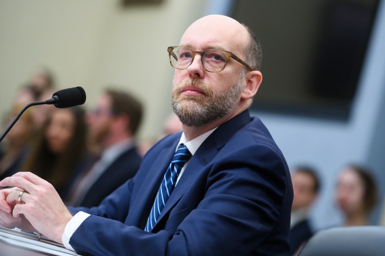 Russell Vought, acting director of the Office of Management and Budget, arrives to testify during the House Budget Committee hearing on The President's 2021 Budget on Wednesday, February 12, 2020.