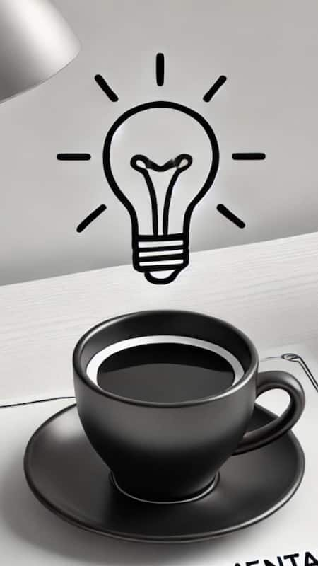 Improves Mental Alertness: The caffeine in black coffee helps enhance focus and concentration.